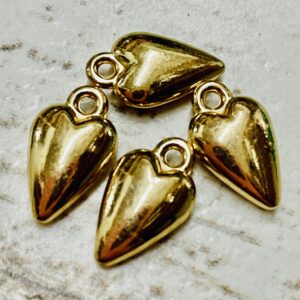 Dije dorado corazón inflado 228 16951