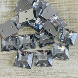 Gemas Cudadrada Cristal 10 mm 17685