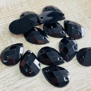 Gemas Gota Negra 7 x 12 mm 17661
