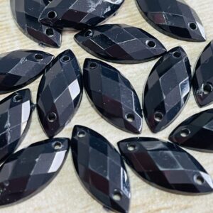 Gemas Semilla negro 9 x 20 mm 17674