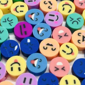 Pasante fimo emoticones colores 16552