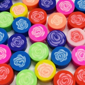 Pasante fimo rosas 16552