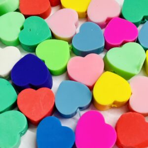 Pasante fimo corazón 16552