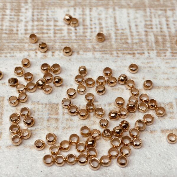 Aprieta tanza dorado 3mm 17731