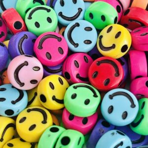 Pastilla multicolor brillantes  Caritas feliz 10mm 16521