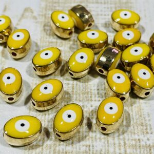 Pasante Oval  Ojo turco amarillo