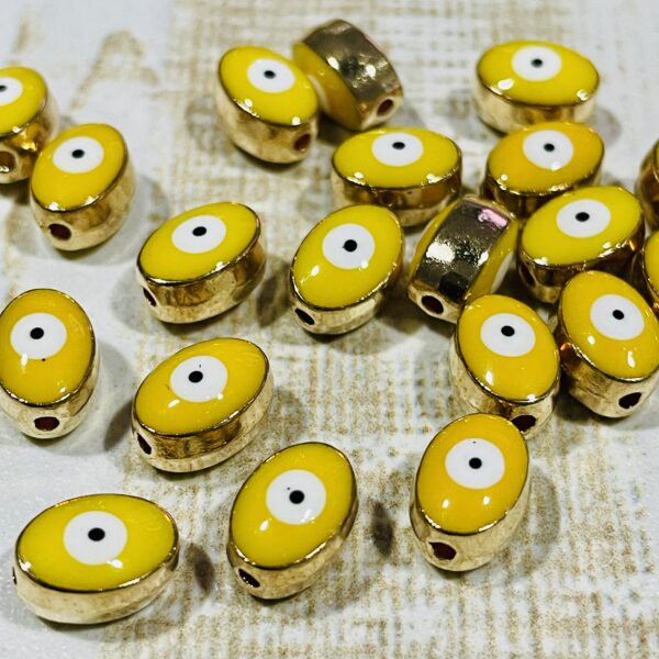 Pasante Oval  Ojo turco amarillo