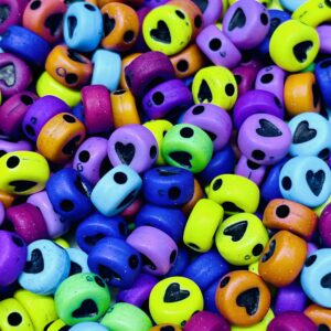 Corazón multicolor opaco 16528