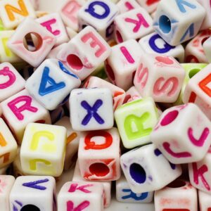 Letritas Cubo grande multicolor 16524