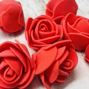 flor de goma eva rojo 17262