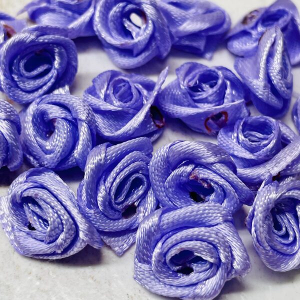 flor Rococo de cinta 15mm lila 17263