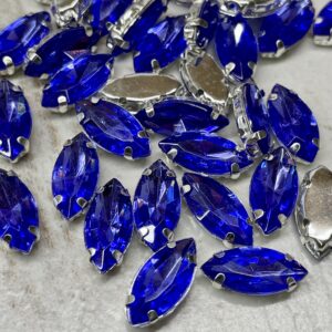 Gema Navette 15 x 7mm violeta 17669