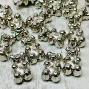 Ositos pasantes plateado 17292