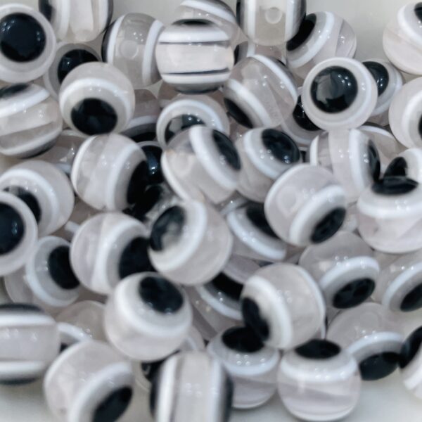 Ojo turco blanco - bolita Pasante 8 mm 17215-10