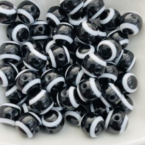 Ojo turco negro - bolita Pasante 8 mm 17215-10