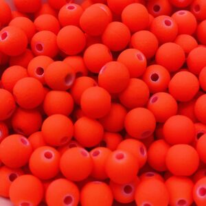 bolita engomada opaca naranja  fluor  6 mm 16501-18