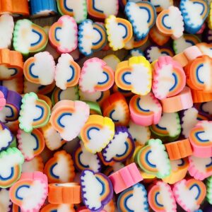 Pasante fimo arco iris 16552