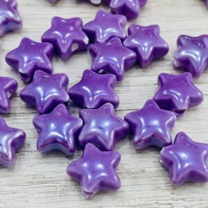 Pasante estrellas lila de cerámica  17571-4