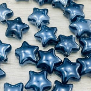 Pasante estrellas peltre de cerámica  17571-4