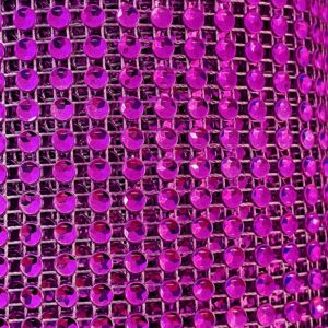 Falso strass cinta plata fucsia 17639