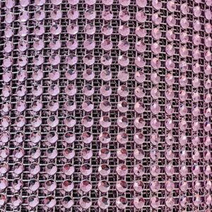 Falso strass cinta plata rosa 17639