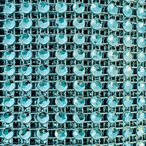 Falso strass cinta plata aqua 17639