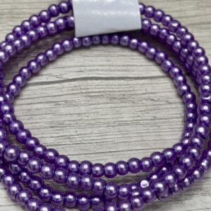 Perlas de Vidrio Perladas violeta  De 3MM - 16904