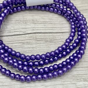 Perlas de Vidrio Perladas lila  De 3MM - 16904