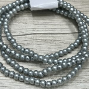Perlas de Vidrio Perladas Gris De 3MM - 16904