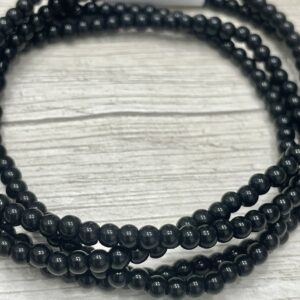 Perlas de Vidrio Perladas  negro De 3MM 16904-