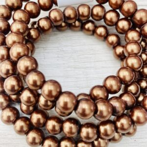 Perlas de Vidrio Perladas De 8MM 16906-8