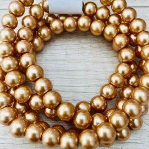 Perlas de Vidrio Perladas De 8MM 16906-8