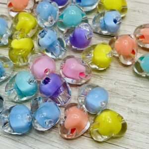 Corazones transparentes rellenos pastel 16532-E