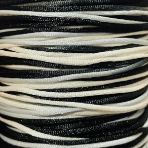 Cordón de seda degradé 1mm 17837 NEGRO