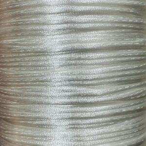 Cordón de seda 1mm 17838 BLANCO