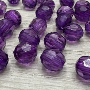 Cuentas bolitas facetadas 8mm 18036 violeta