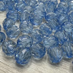 Cuentas bolitas facetadas 8mm 18041azul