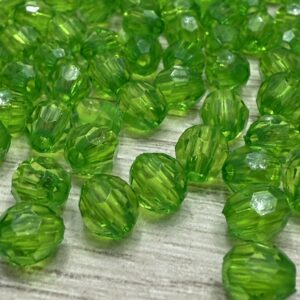 Cuentas bolitas facetadas 6mm 18024 verde