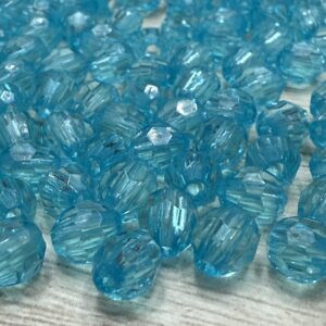 Cuentas bolitas facetadas 6mm 18029 turquesa