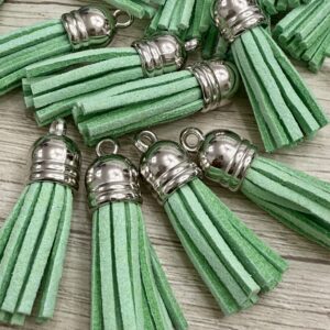 Borlitas de gamuza verde c 18138