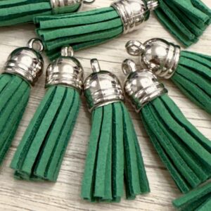 Borlitas de gamuza verde  18138