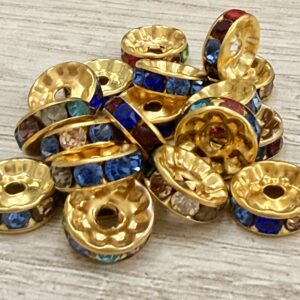 Rondel Strass MULTI Dorado 10 mm 18310-10-G