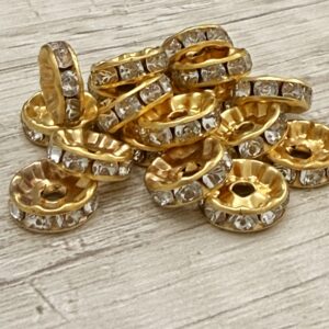Rondel Strass Dorado 6mm 17300-6-F