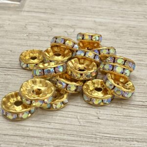 Rondel Strass AB Dorado 4 mm 17151-4-D