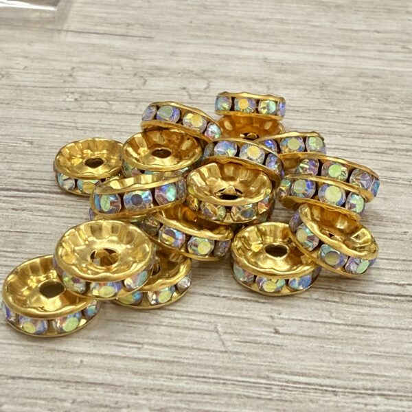 Rondel Strass AB Dorado 4 mm 17151-4-D