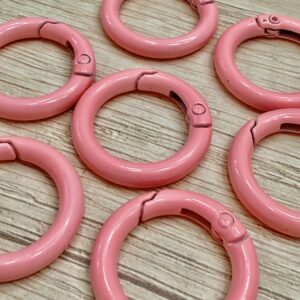 Mosqueton esmaltado circulo rosa 18344-2-Q