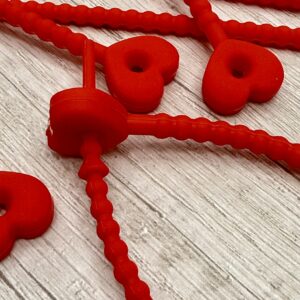 Pulsera de silicona Corazón rojo  18385-2-J
