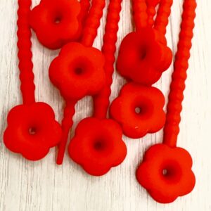 Pulsera de silicona rojo 18384-2-J