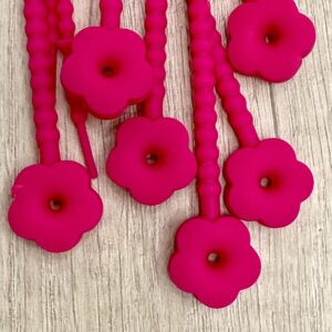 Pulsera de silicona fucsia 18384-2-J
