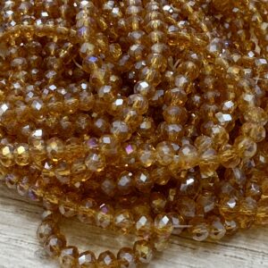 Cristal Facetado dona 3mm AB16910 -18